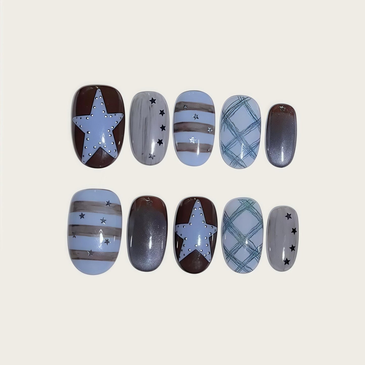 Blue Brown Star