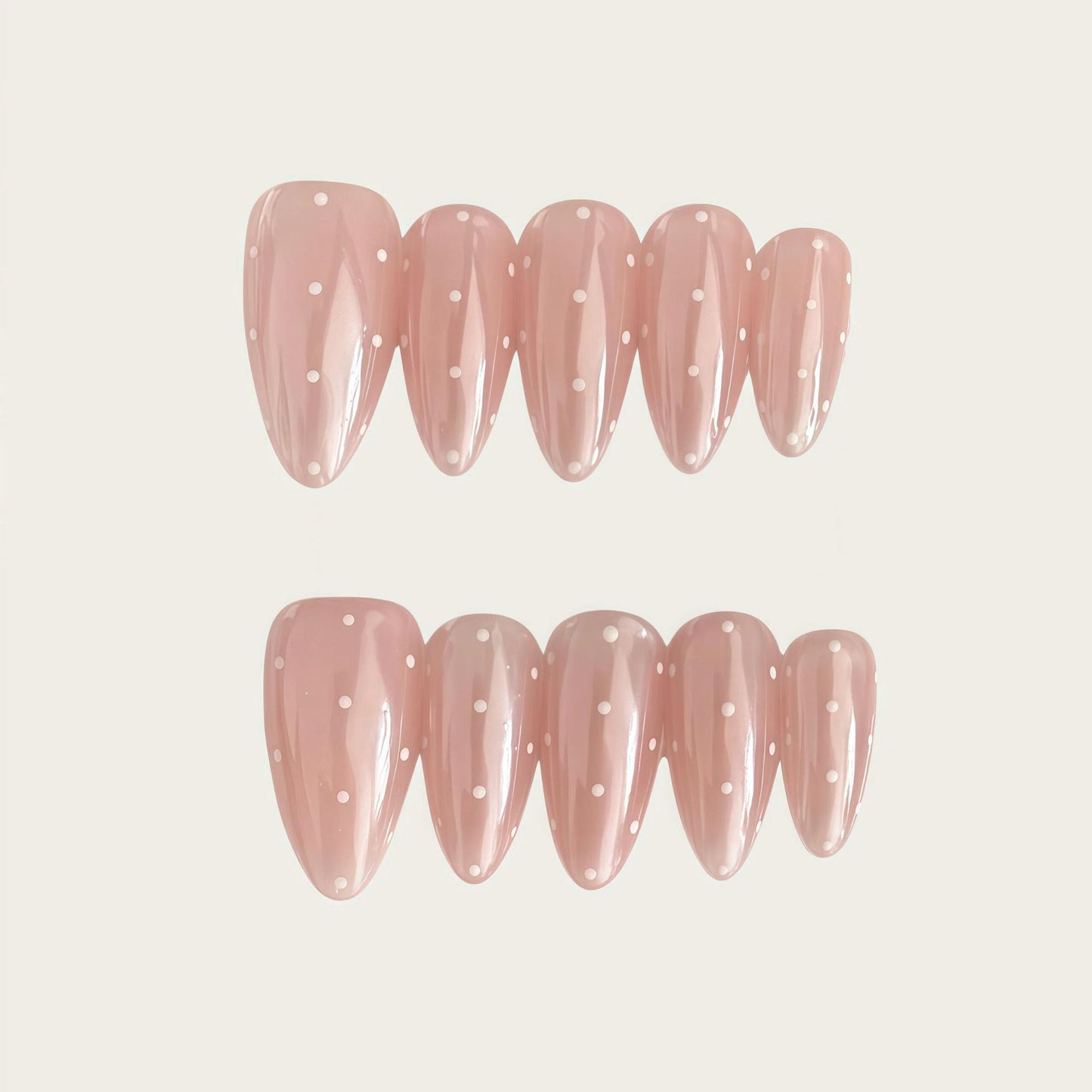 Nude Pink Polka Dot