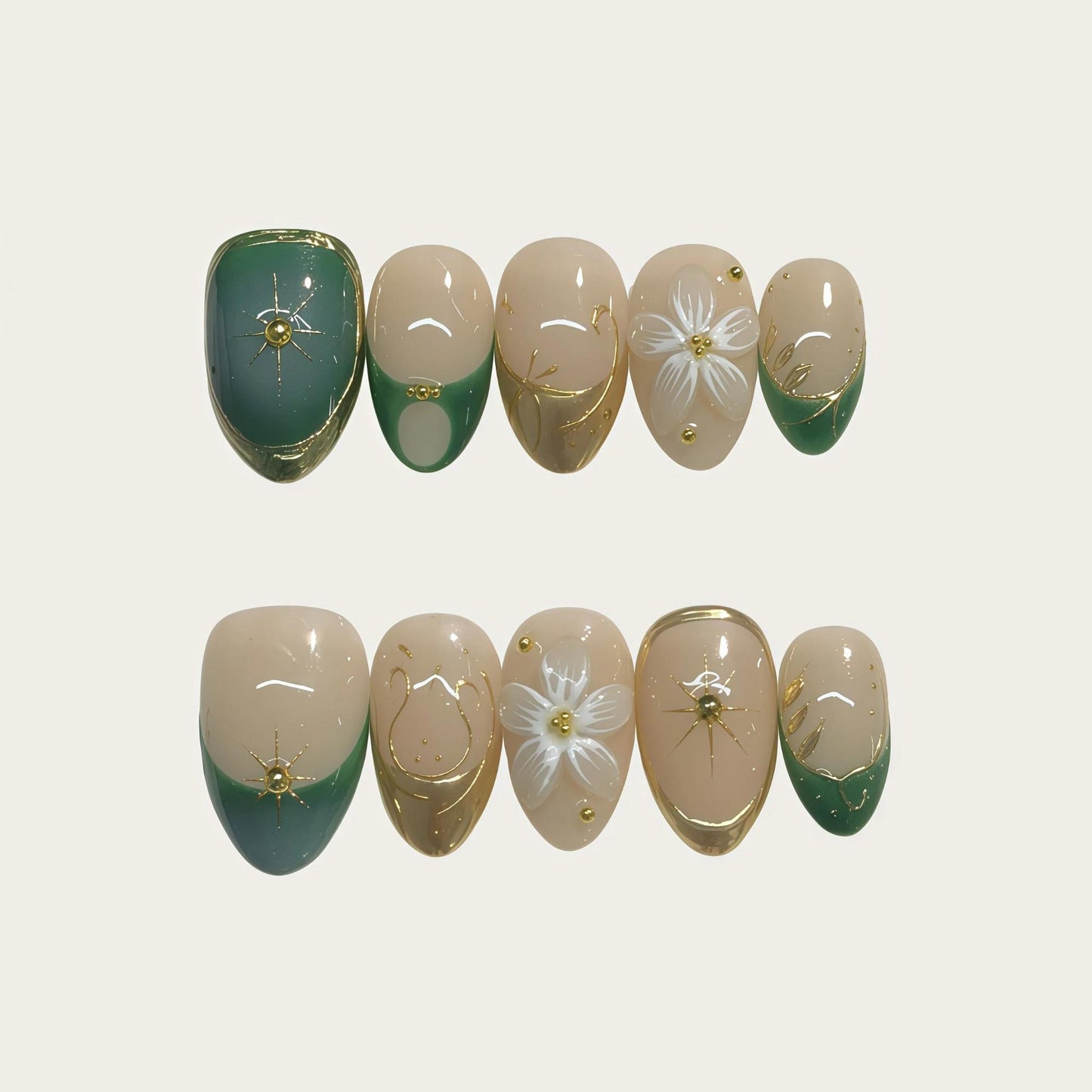 Celestial Jade Nails