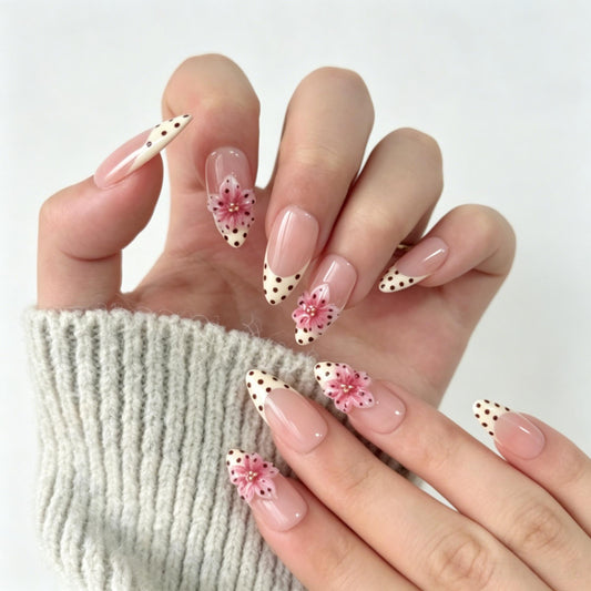 Polka Dot Pink Flower