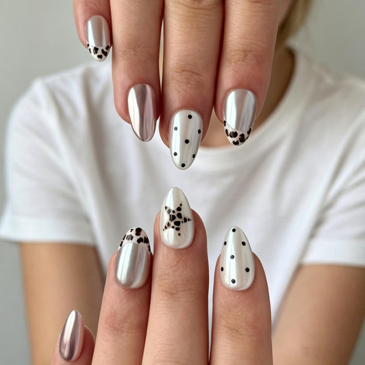 Silver Leopard Dots