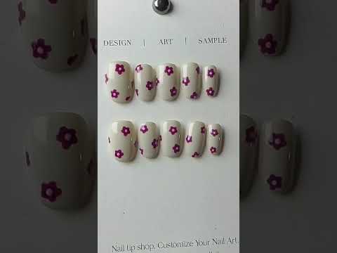 Cream & Magenta Flower