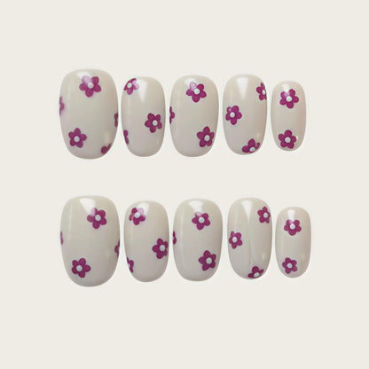 Cream & Magenta Flower