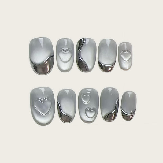 Silver Heart Chrome