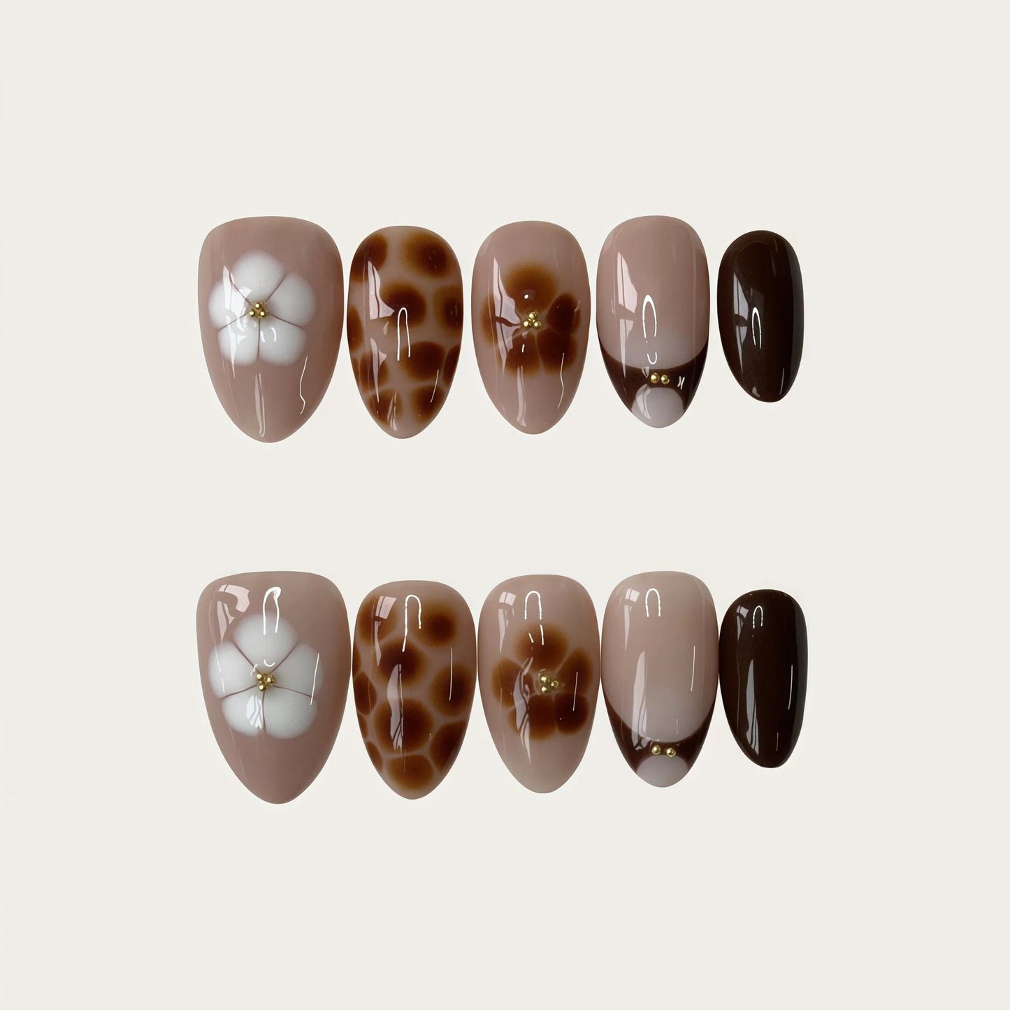 Mocha Floral Glow