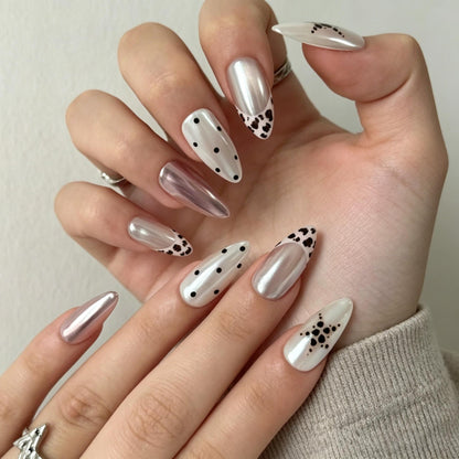 Silver Leopard Dots
