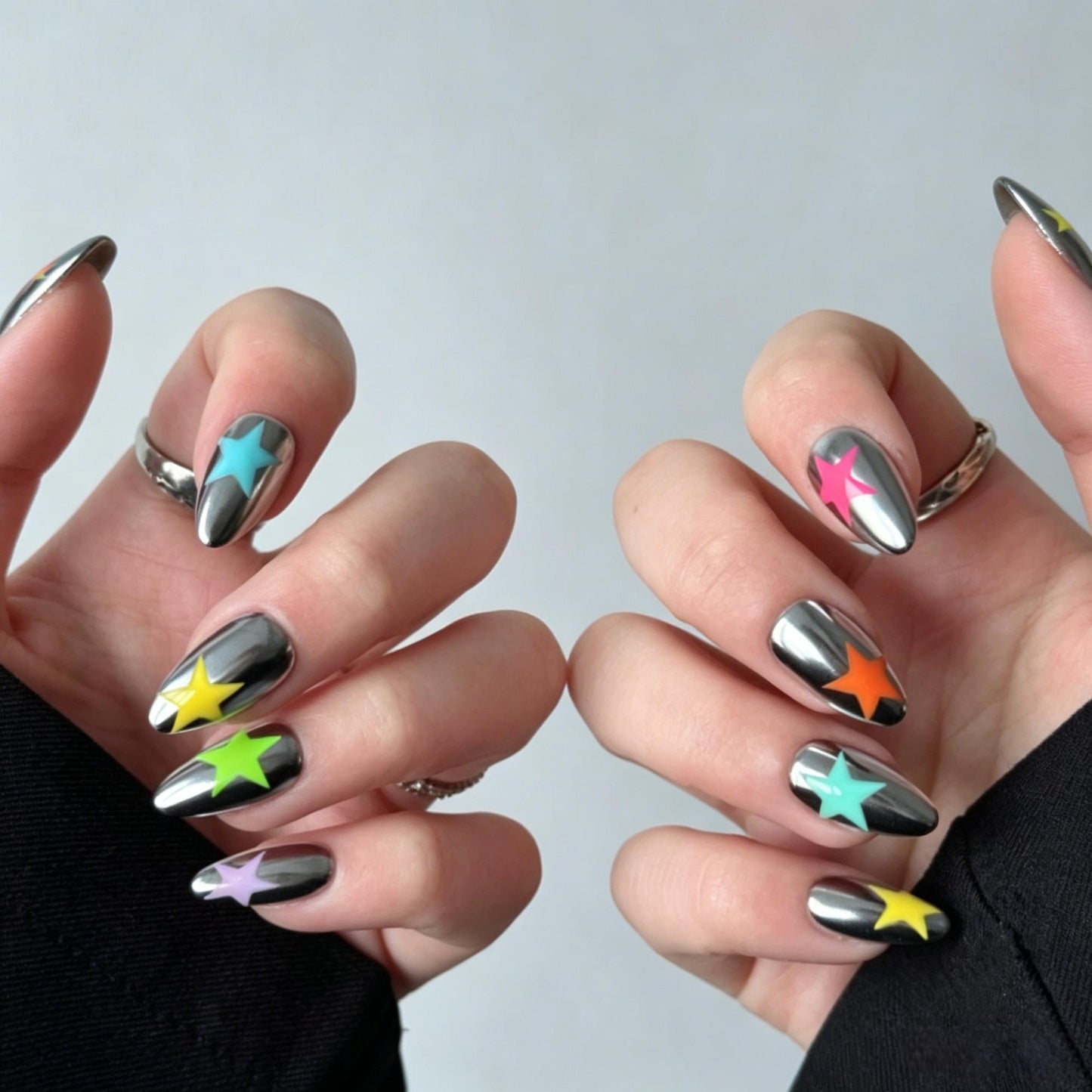 Silver Rainbow Star