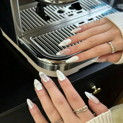 Pearl White Floral