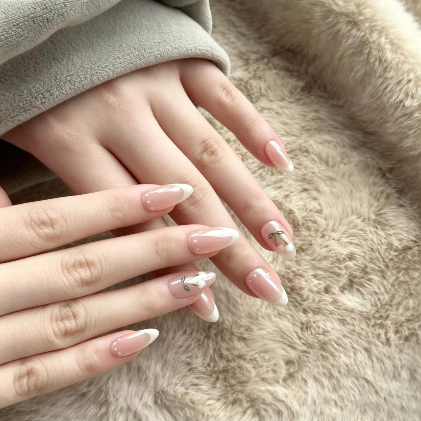 Cherry French Polka Dot