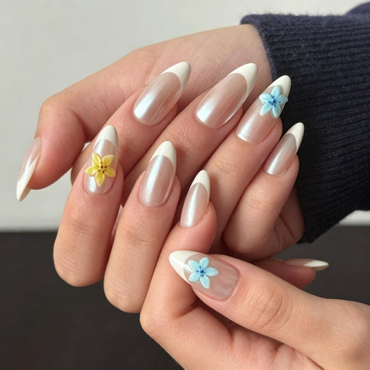 Flower French Mani