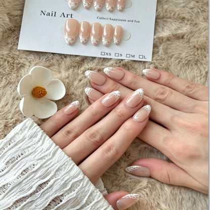 Lace French Manicure