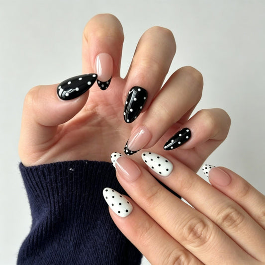 Black & White Polka Dot