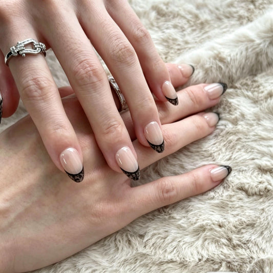 Lace French Tip Black