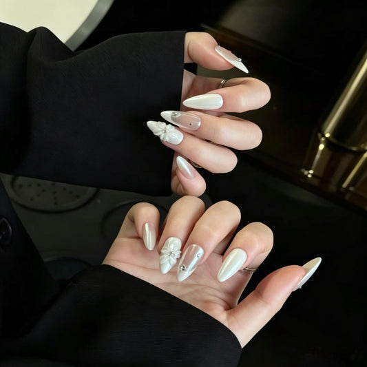 Pearl White Floral