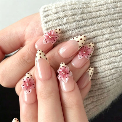 Polka Dot Pink Flower