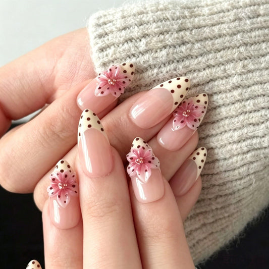 Polka Dot Pink Flower