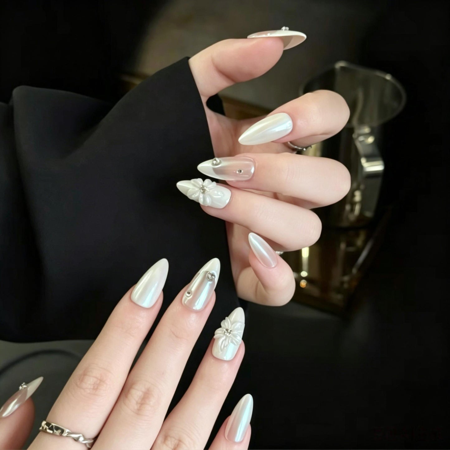 Pearl White Floral