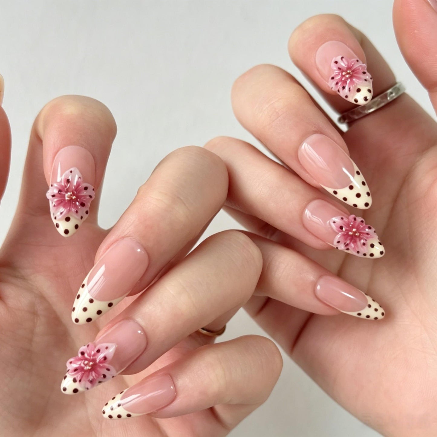 Polka Dot Pink Flower