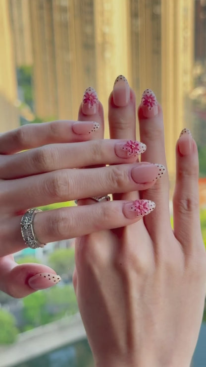 Polka Dot Pink Flower