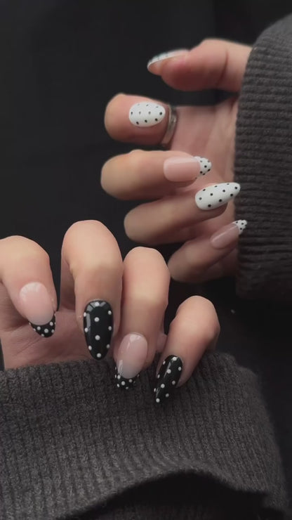 Black & White Polka Dot