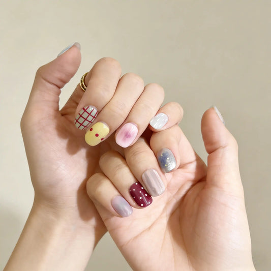Tomato Star Press-On Nails lifestyle UK
